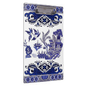 Blauw en wit China Blauw Willow Design Klembord (Rechts)