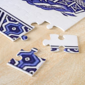 Blauw en wit China Blauw Willow Design Legpuzzel (Zijkant)