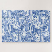 Blauw en wit China design Legpuzzel (Horizontaal)