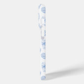 Blauw en wit China Print Monogram Waterverf Case-Mate iPhone Case (Achterkant / Links)
