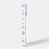 Blauw en wit China Print Monogram Waterverf Case-Mate iPhone Case (Achterkant / Rechts)