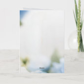 blauw en wit Chinees antiek bruiloftsdouche Aankondiging (Achterkant)