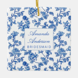 Blauw en wit Chinees Bridesmaid Cadeau Keramisch Ornament