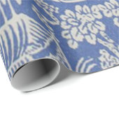 Blauw en Wit Chinees Chinoiserie Decoupage Cadeaupapier (Rol Hoek)