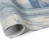 Blauw en Wit Chinees Chinoiserie Decoupage Cadeaupapier (Rol Hoek)