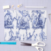 Blauw en Wit Chinees Chinoiserie Decoupage Tissuepapier (Craft)