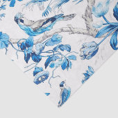 Blauw en Wit Chinees Chinoiserie Decoupage Tissuepapier (Detail)