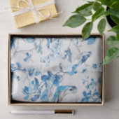 Blauw en Wit Chinees Chinoiserie Decoupage Tissuepapier (Geschenk)
