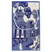 Blauw en Wit Chinees Chinoiserie Klein Cadeauzakje (Achterkant)