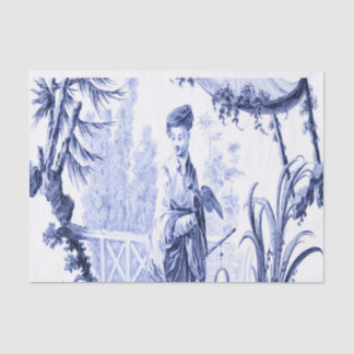 Blauw en Wit Chinees Chinoiserie Tissuepapier