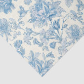 Blauw en wit Chinees decoupagepatroon Tissuepapier (Detail)