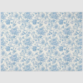 Blauw en wit Chinees decoupagepatroon Tissuepapier