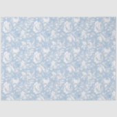 Blauw en wit Chinees decoupagepatroon Tissuepapier (Voorkant)