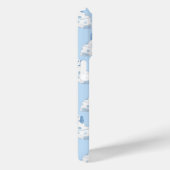 Blauw En Wit Chinees Honden Drieletterig Monogram Case-Mate iPhone Case (Achterkant / Rechts)