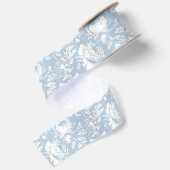 Blauw en wit Chinees patroon Satijnen Lint (Achterkant)