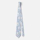 Blauw en wit Chinees patroon Stropdas (Voorkant)