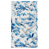 Blauw en Wit Chinees Vogel Chinoiserie Klein Cadeauzakje (Achterkant)