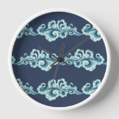 Blauw en Wit Chinese Wolken Patronen Home Decor (Voorkant)