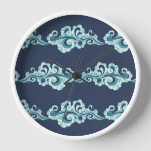 Blauw en Wit Chinese Wolken Patronen Home Decor