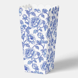 Blauw en wit chinoiserie bloemen bedankdoosjes