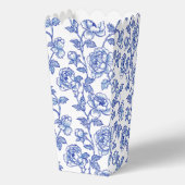 Blauw en wit chinoiserie bloemen bedankdoosjes (Voorkant)