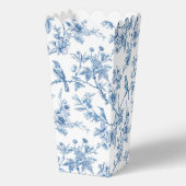 Blauw en wit chinoiserie bloemenvogels bedankdoosjes (Achterkant)