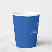 Blauw en wit Chinoiserie Bruidsdouche Papieren Bekers (Rechts)