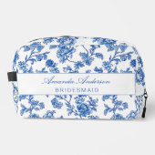 Blauw en wit Chinoiserie Bruidsmeisje Cadeau Toilettasje (Voorkant)
