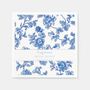 Blauw en wit Chinoiserie Bruiloft Feest Servet