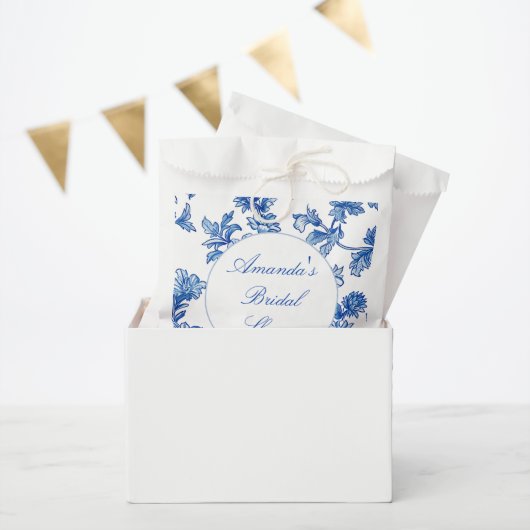 Blauw en wit Chinoiserie Bruiloftsdouche Bedankzakje (Feest)