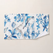 Blauw en Wit Chinoiserie Oriental 3 Stuk Luxe Bad Handdoek (Handdoek)