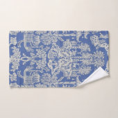 Blauw en Wit Chinoiserie Oriental 3 Stuk Luxe Bad Handdoek (Handdoek)