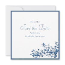 Blauw en Wit Chinoiserie Patroon