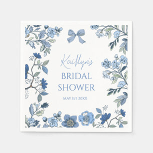 Blauw en wit Chinoiserie Servet