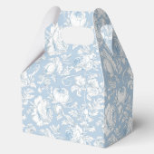 Blauw en wit chinoiseriepatroon bedankdoosjes (Voorkant)