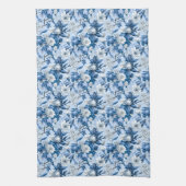 Blauw en wit Chinoserie-serie Design 3 Theedoek (Verticaal)