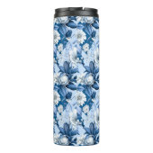 Blauw en wit Chinoserie-serie Design 3 Thermosbeker (Achterkant)