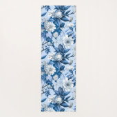 Blauw en wit Chinoserie-serie Design 3 Yogamat (Achterkant)