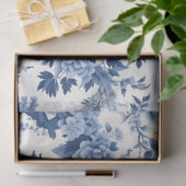 Blauw en wit Chinoserie-serie Design 6 Tissuepapier (Geschenk)