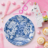 Blauw en wit Chinoserie-serie Design 8 Papieren Bordje (Feest)