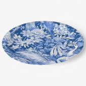 Blauw en wit Chinoserie-serie Design 8 Papieren Bordje (Gekanteld)