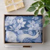 Blauw en wit Chinoserie-serie Design 8 Tissuepapier (Geschenk)