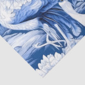 Blauw en wit Chinoserie-serie Design 8 Tissuepapier (Detail)