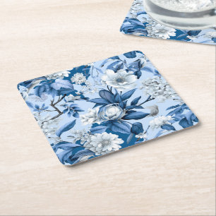 Blauw en Wit Chinoserie Serie Ontwerp 3 Kartonnen Onderzetters