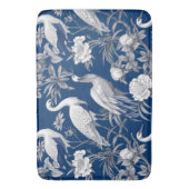 Blauw en wit Chinoserie-serie ontwerp 7 Badmat (Voorkant Verticaal)