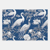 Blauw en wit Chinoserie-serie ontwerp 7 Inpakpapier Vel (Voorkant)
