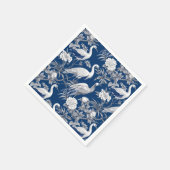 Blauw en wit Chinoserie-serie ontwerp 7 Servet (Hoek)