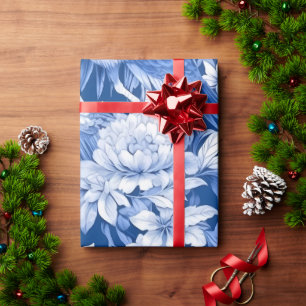 Blauw en Wit Chinoserie Serie Ontwerp 8 Cadeaupapier