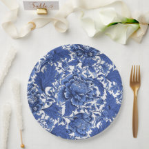  Blauw en Wit Chintz Traditioneel