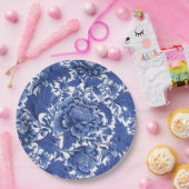 Blauw en Wit Chintz Traditioneel Papieren Bordje (Feest)